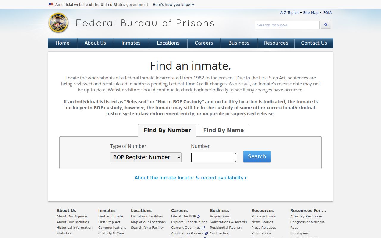 Federal custody search distinguished from Titus County arrest records