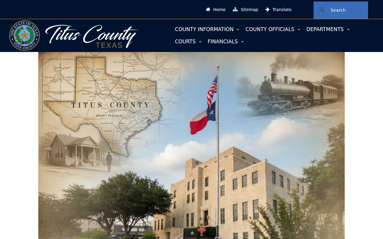 Titus County criminal record office navigation